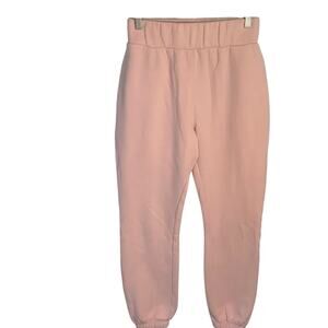 Gymshark Women’s Paige Pink Peach Training Joggers Heavyweight Pant W-444 Sz S